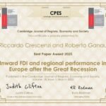 CJRES 2026 certificate Ricardo Crescenzi and Roberto Ganau